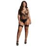 Le Désir Body Porte-Jarretelles CROTCHLESS Noir